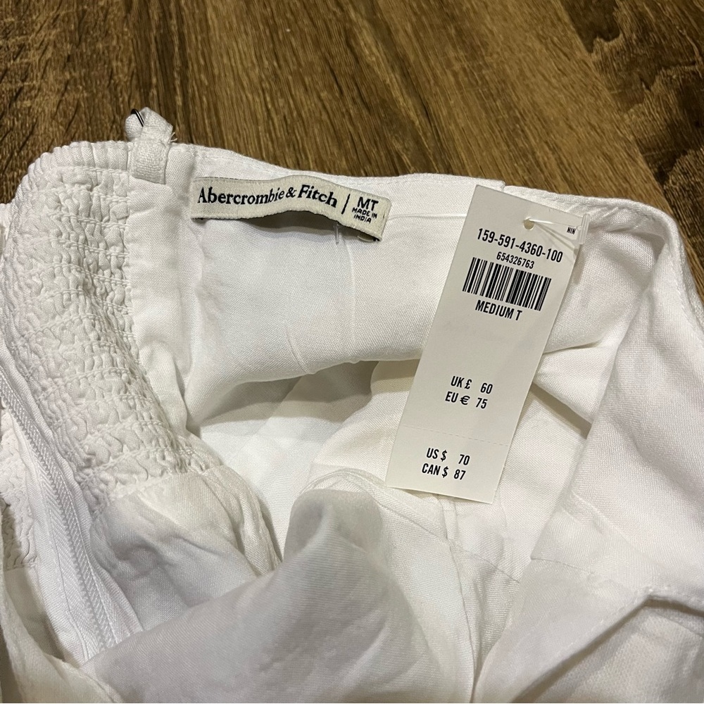 Abercrombie & Fitch White Linen Blend Sundress - Picture 6 of 6